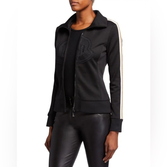 Moncler Metalic Stripe Logo Track Jacket. Size Small - Picture 4 of 11